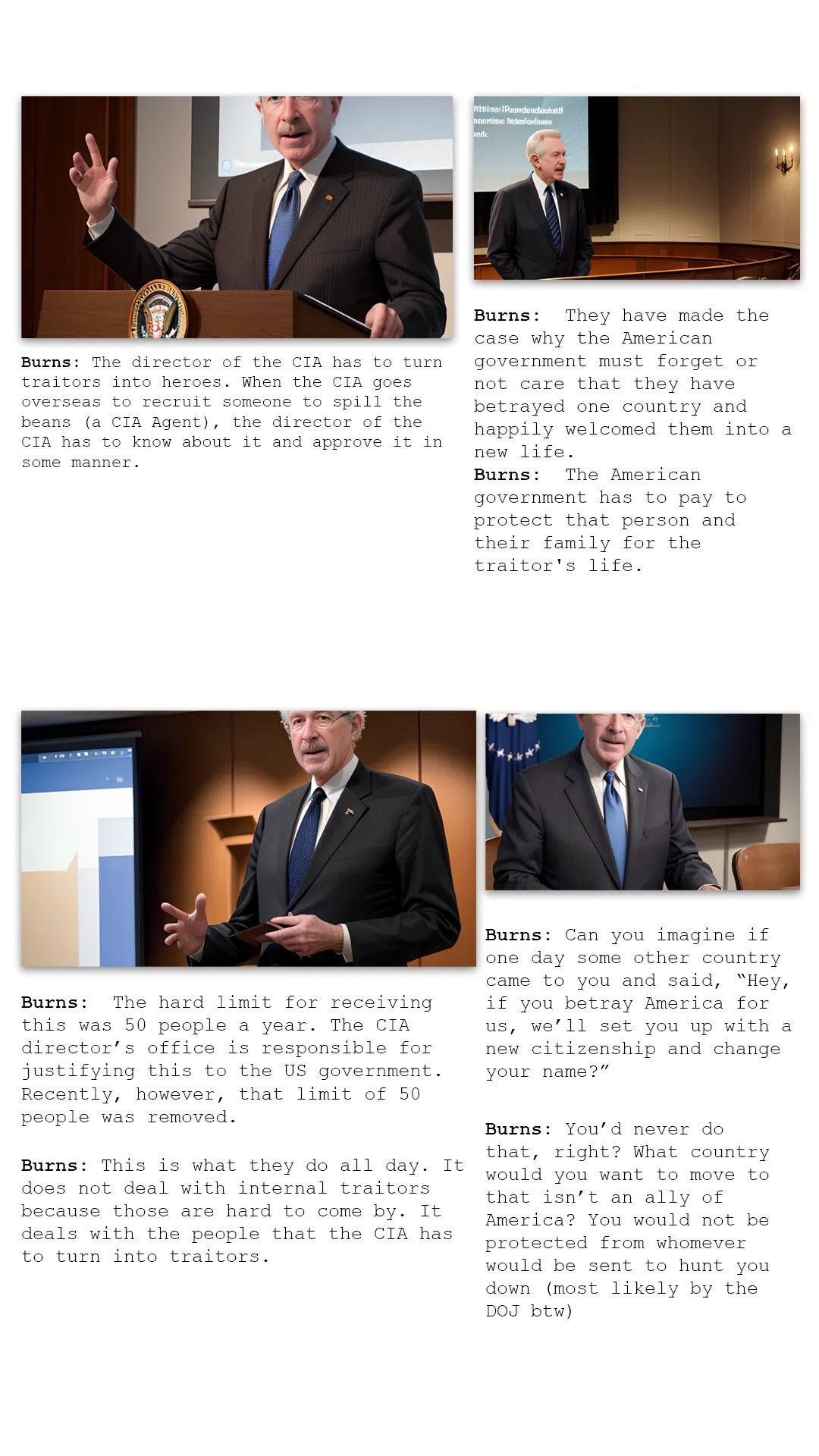 CIA Director Explanation — comic page, plate 2 of 2